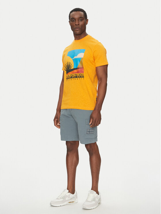 Napapijri Napapijri Auduma šorti N-Horton NP0A4HOS Zils Regular Fit