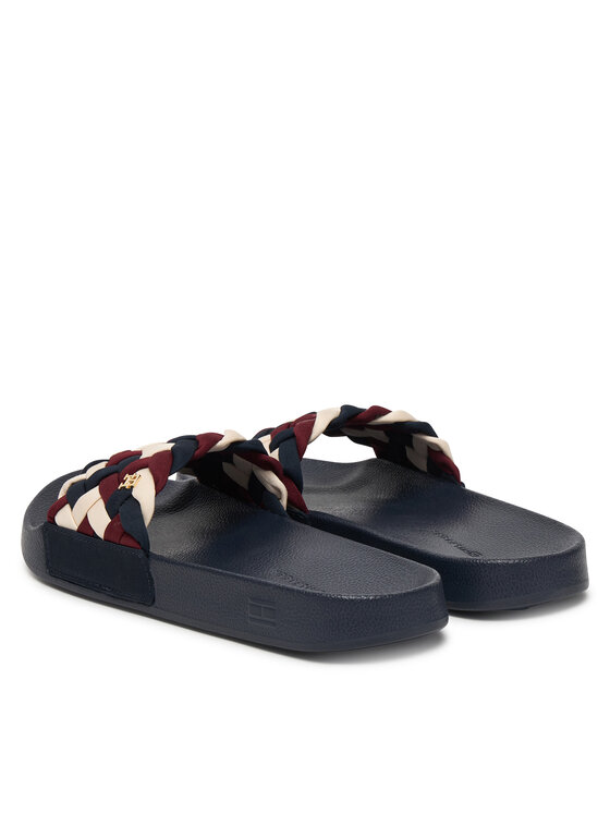 Tommy Hilfiger Tommy Hilfiger Şlapi Th Braided Pool Slide FW0FW09203 Colorat