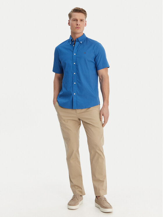 Tommy Hilfiger Tommy Hilfiger Cămașă Flex MW0MW42630 Albastru Regular Fit