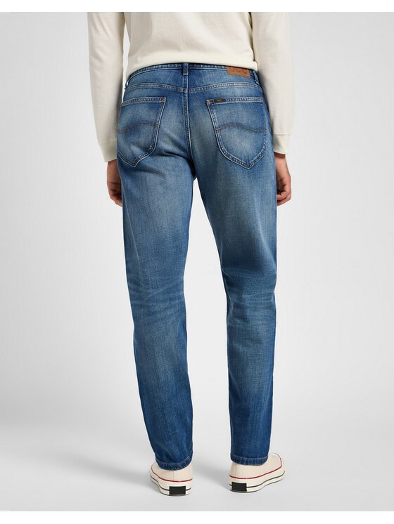 Lee Lee Jeansy Oscar Niebieski Straight Leg