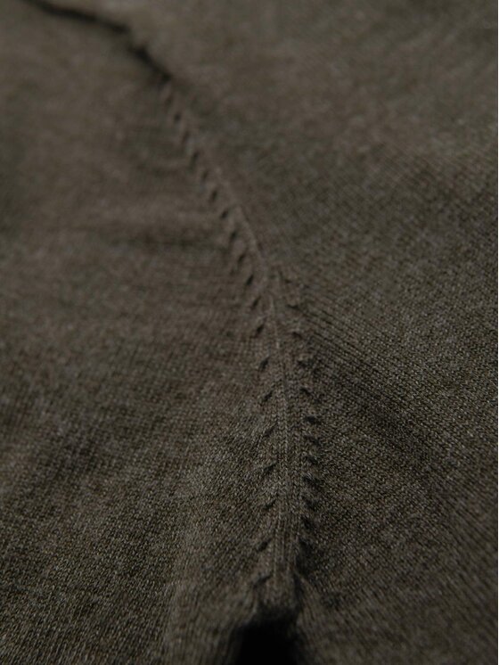 Ombre Ombre Svetr OM-SWBS-0106 Khaki Regular Fit
