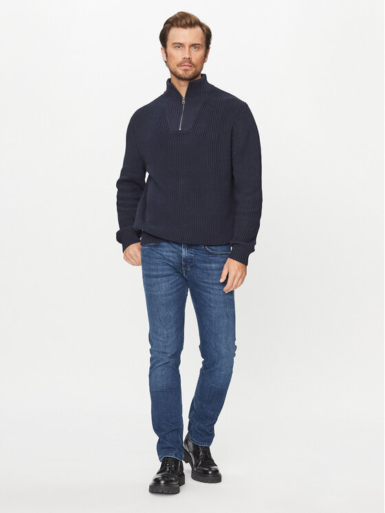 Lee Lee Sweter 112341694 Granatowy Regular Fit