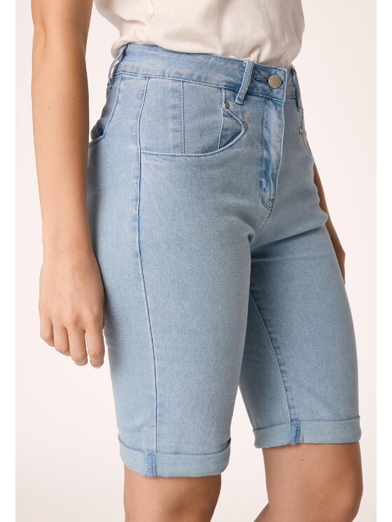 QUIOSQUE QUIOSQUE Džínsové šortky QUIOSQUE 3SS003801 Modrá Regular Fit