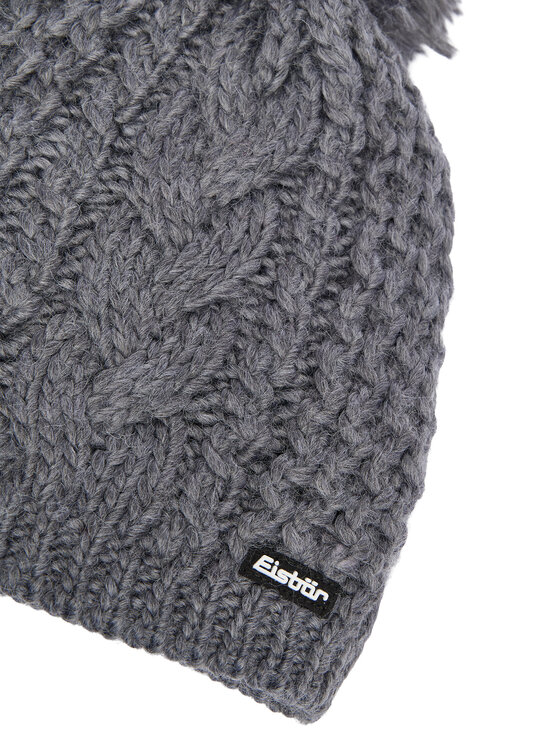 Eisbär Eisbär Kepurė Afra Pompn 75039 Pilka