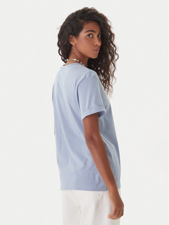 Roxy Roxy T-krekls Oceanregular ERJZT06078 Zils Regular Fit