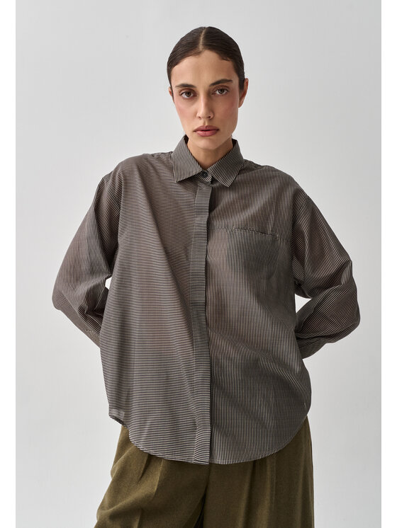 TATUUM TATUUM Koszula LIDIA Szary Loose Fit