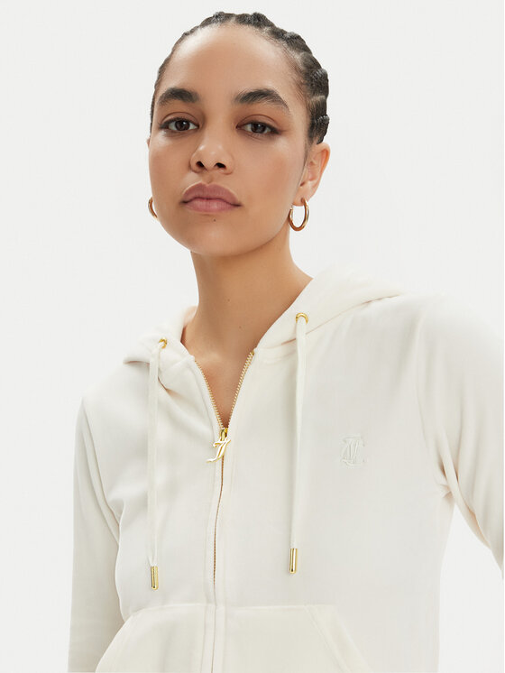 Juicy Couture Juicy Couture Світшот Robertson JCAP176G Écru Slim Fit
