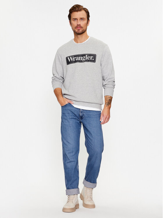 Wrangler Wrangler Bluza Seasonal 112341197 Szary Regular Fit