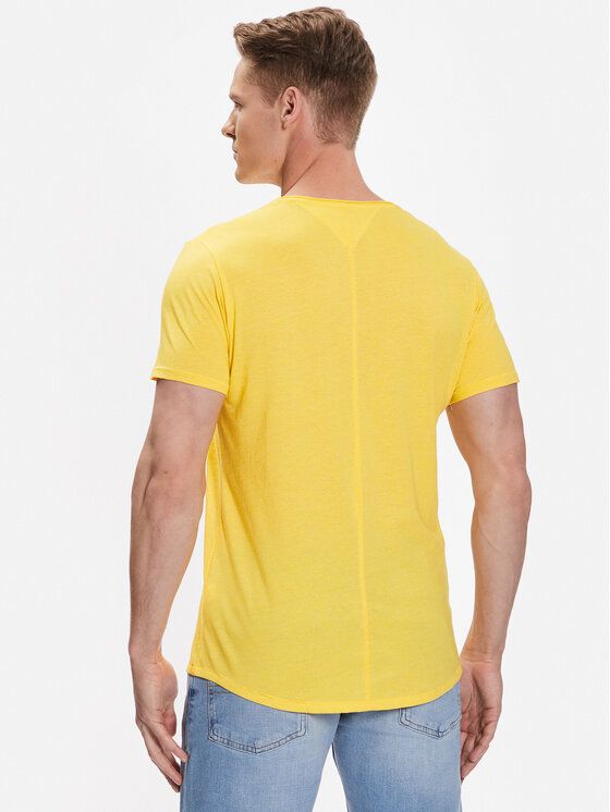 Tommy Jeans Tommy Jeans Тишърт Jaspe DM0DM09586 Жълт Slim Fit