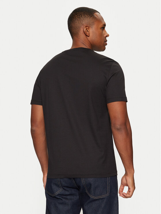 Calvin Klein Calvin Klein T-Shirt Smooth Cotton T-Shirt K10K112229 Czarny Regular Fit