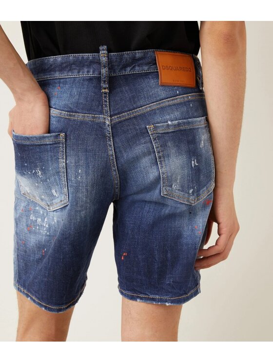 Dsquared2 Dsquared2 Džínové šortky S74MU0884 S30664 Tmavomodrá Slim Fit