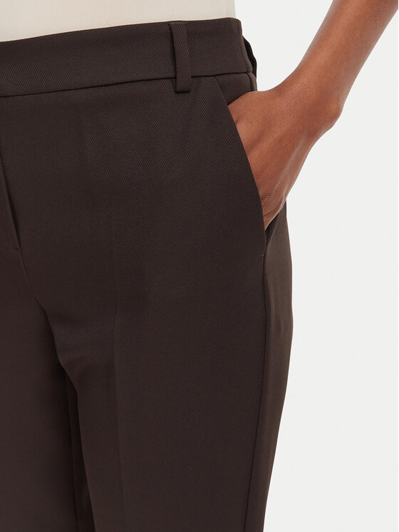 Marella Marella Riidest püksid Emme by Marella Amico2 2625136291 Tumepruun Straight Fit