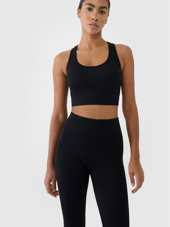 4F 4F Legginsy MULTI ACTIVE Czarny Slim Fit