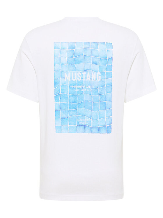 Mustang Mustang T-shirt ALVARADO Bianco Loose Fit