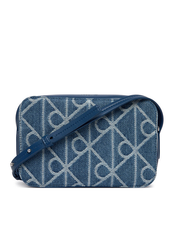 Calvin Klein Calvin Klein Soma Emblem Aop Denim Camera Bag LV04F3430G Zils