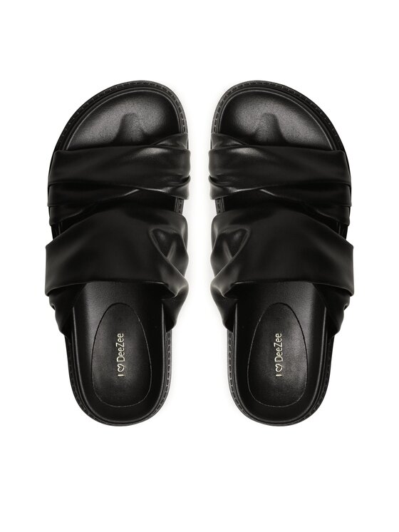 DeeZee DeeZee Pantoletten E566-71 Schwarz