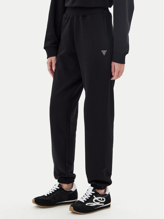 Guess Pantaloni da tuta V5YB17 KCRP0 Nero Regular Fit, taglia : M