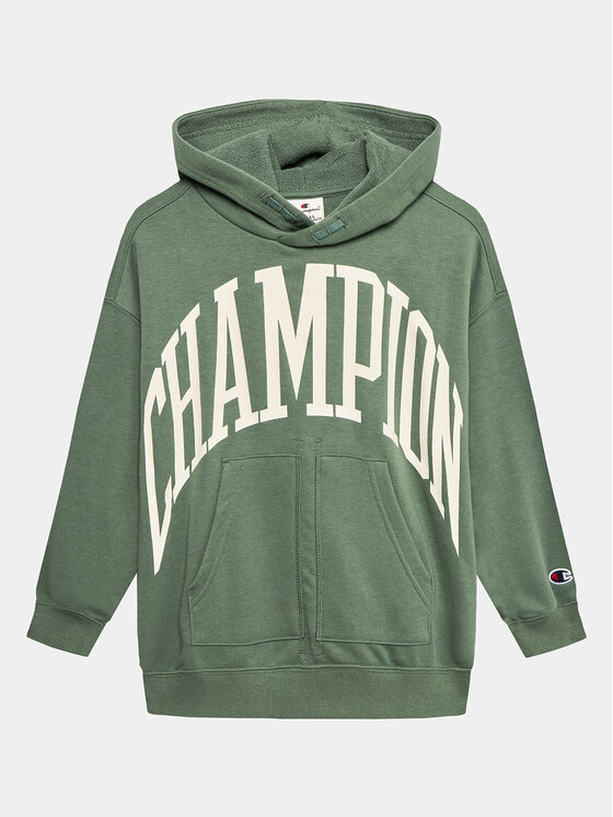 Champion Champion Majica dugih rukava Maxi Bookstore 306358 Zelena Oversize