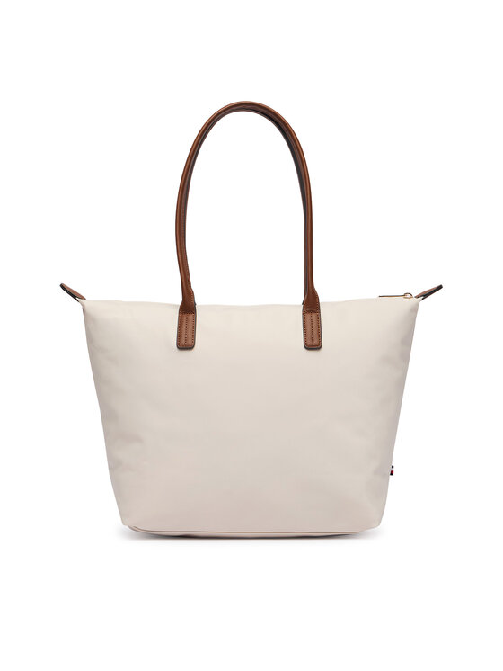 Tommy Hilfiger Tommy Hilfiger Táska Popette Tote AW0AW17711 Ekru