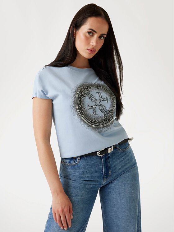 Guess Guess T-Shirt 176091 Niebieski Classic Fit