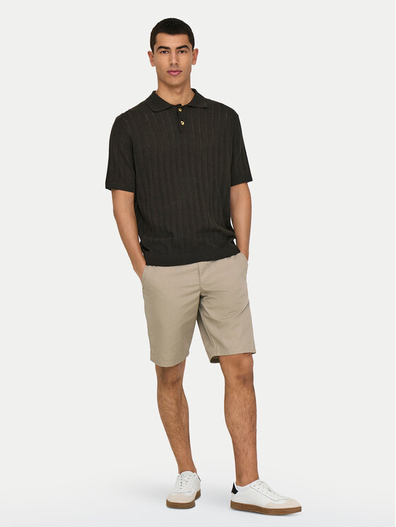 Only & Sons Only & Sons Polokošeľa Kent 22033463 Hnedá Regular Fit