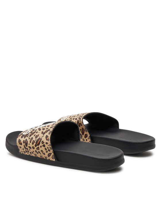 Adidas leopard slides store