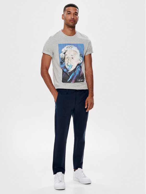 Only & Sons Only & Sons Chino hlače Mark 22013727 Mornarsko modra Slim Fit