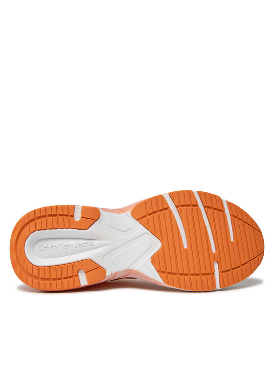 Calvin Klein Jeans Calvin Klein Jeans Сникърси Retro Tennis Low Lace Mix Ml Sat YW0YW01307 Оранжев