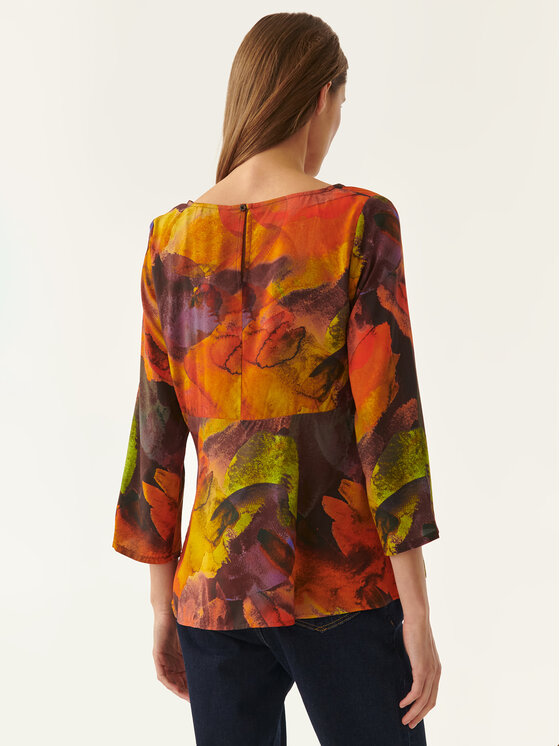 Blusa Afinamia T2217.044 Multicolore Relaxed Fit