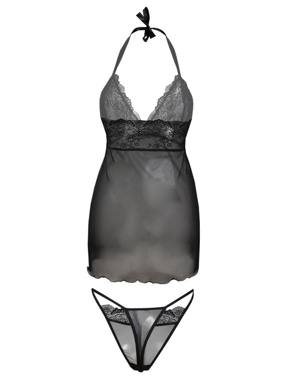 DKaren Lingerie DKaren Lingerie Komplet bielizny Arizona Czarny Classic Fit