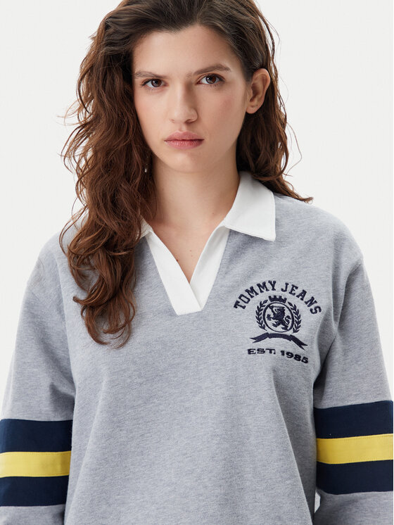 Tommy Jeans Tommy Jeans Bluza Varsity DW0DW20312 Szary Relaxed Fit