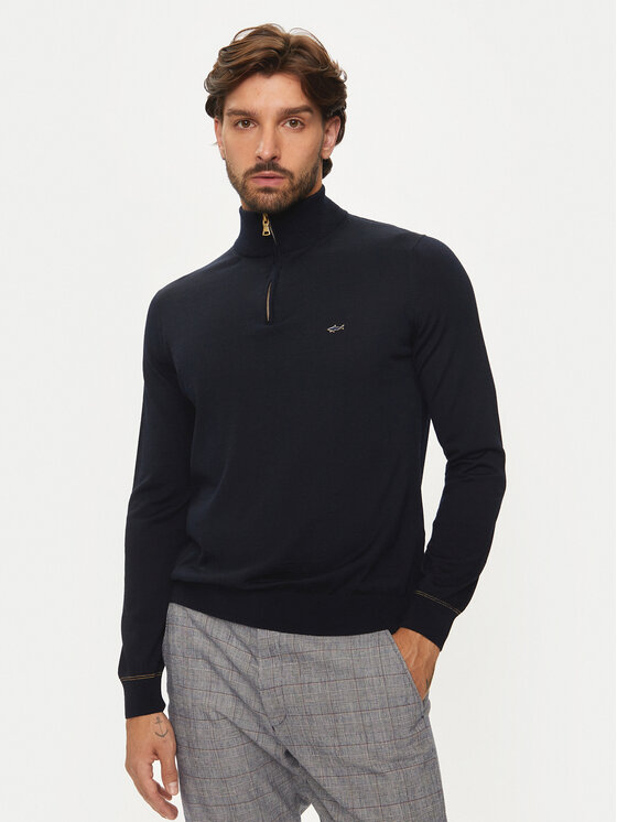 Férfi Sweater Paul&Shark, Méret: M, Sötétkék, 14311141