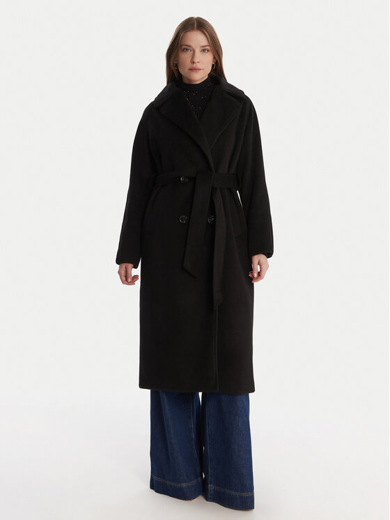 Artigli Artigli Демісезонний плащ ACCP002929 Чорний Regular Fit