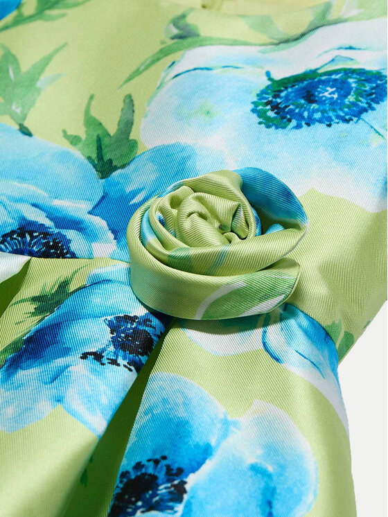 Abel & Lula Abel & Lula Sukienka elegancka 5069 Zielony Regular Fit