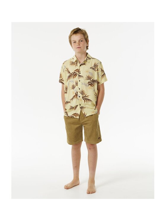 Rip Curl Rip Curl Koszula Surf Revival S/S Shirt- Boy Żółty Standard Fit