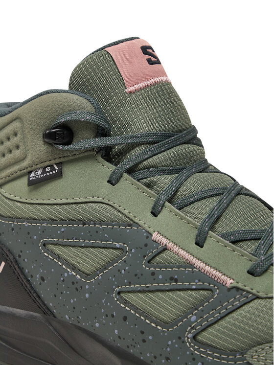 Salomon Salomon Pārgājienu apavi Outway Mid Climasalomon™ Waterproof L47561700 Zaļš