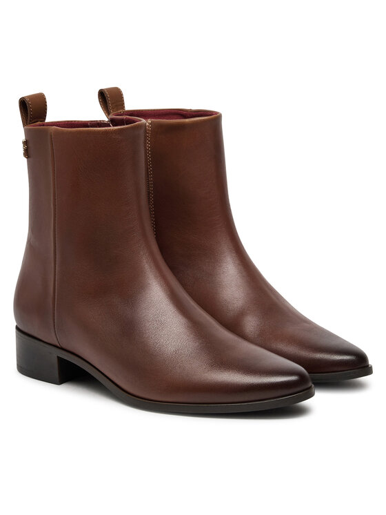 Tommy Hilfiger Tommy Hilfiger Ботильйони FW0FW08103 Коричневий