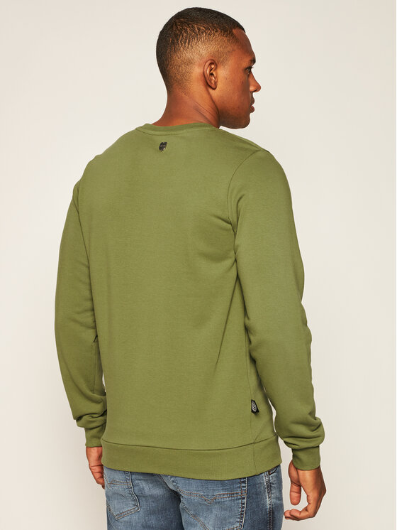 Felpa Crewneck 1 Verde Slim Fit