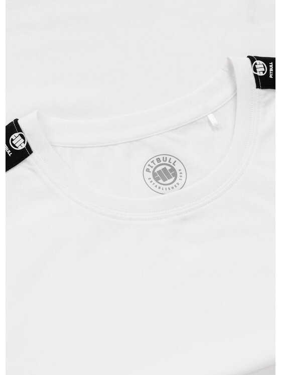 PITBULL PITBULL T-Shirt TAPE NUGGET Biały Regular Fit