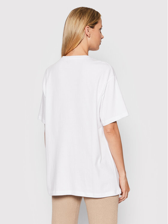 NA KD T shirt 1100 005399 0001 003 Bianco Relaxed Fit Modivo