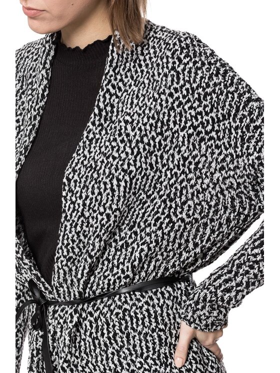 Tom Tailor Tom Tailor Sweter TOM TAILOR TWO COLORED CARDOGAN Biały Regular Fit