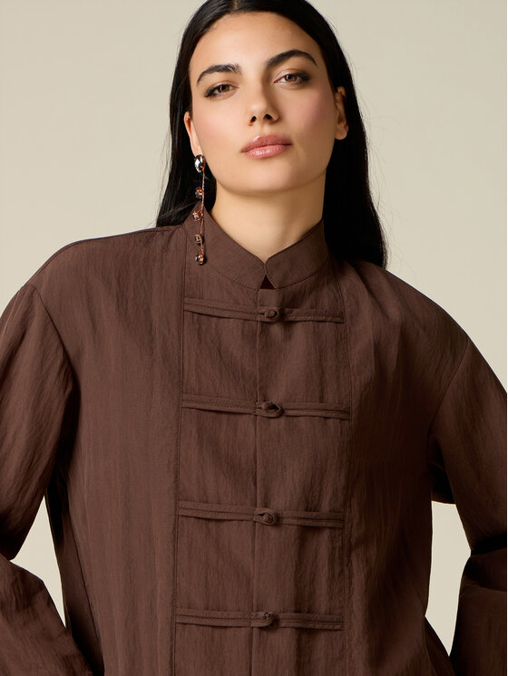Oltre Oltre Giacca da abito R023J000372N032 Marrone Baggy Fit