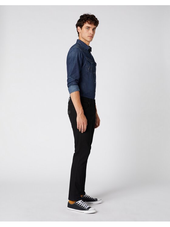 Wrangler Wrangler Jeansy GREENSBORO Czarny Slim Fit