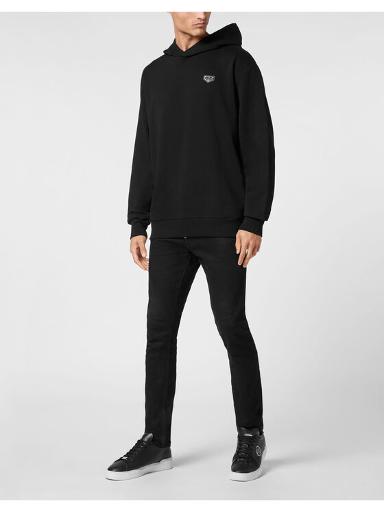 PHILIPP PLEIN PHILIPP PLEIN Mikina 9441 Čierna Regular Fit
