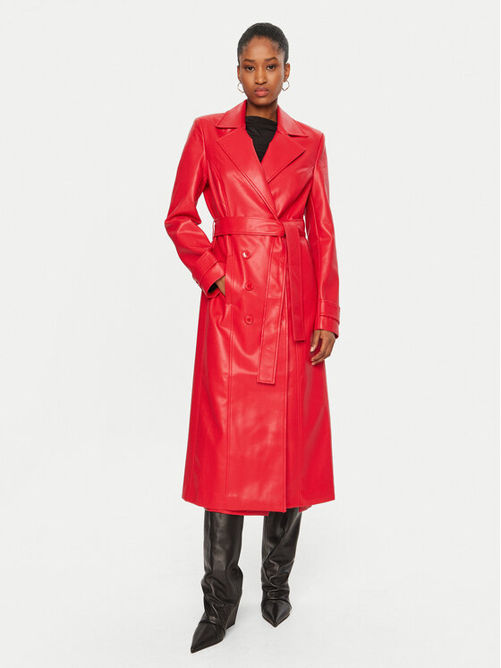 BARDOT Trenčkot Vegan 59736JB Červená Regular Fit