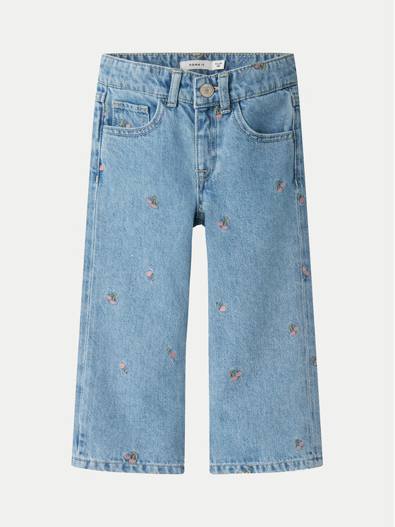 NAME IT NAME IT Jeans hlače Rose 13238642 Modra Wide Leg