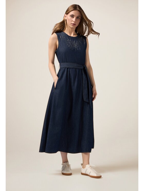 Oltre Oltre Abito da sera 7306R004793N034 Blu A-Line Fit