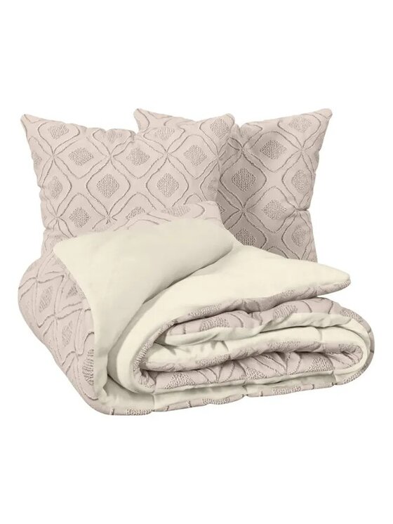 MIAhome MIAhome Komplet pościeli Amy 240x220 cm Beżowy
