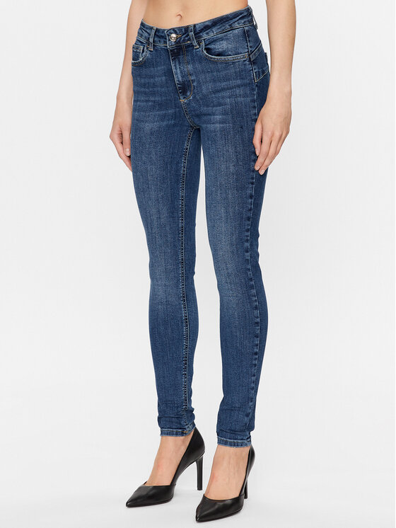 Liu Jo Jeans Hlače UF3013 D4391 Mornarsko Modra Skinny Fit