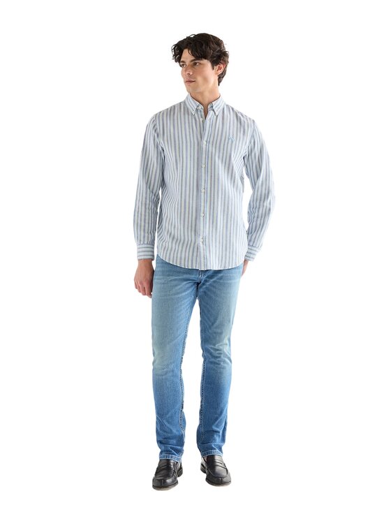 Wrangler Wrangler Jeansy GREENSBORO Niebieski Straight Leg